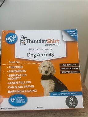 Thundershirt Solid Gray Dog Anxiety Vest by Thundershirt